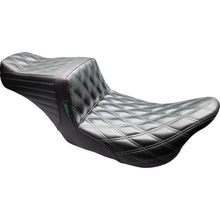 Le Pera Tailwhip Seat - Black - Diamond - Green Stitch - FLT/FLH '08-'23 [MPN: LK-587DD-GN08]_1818701