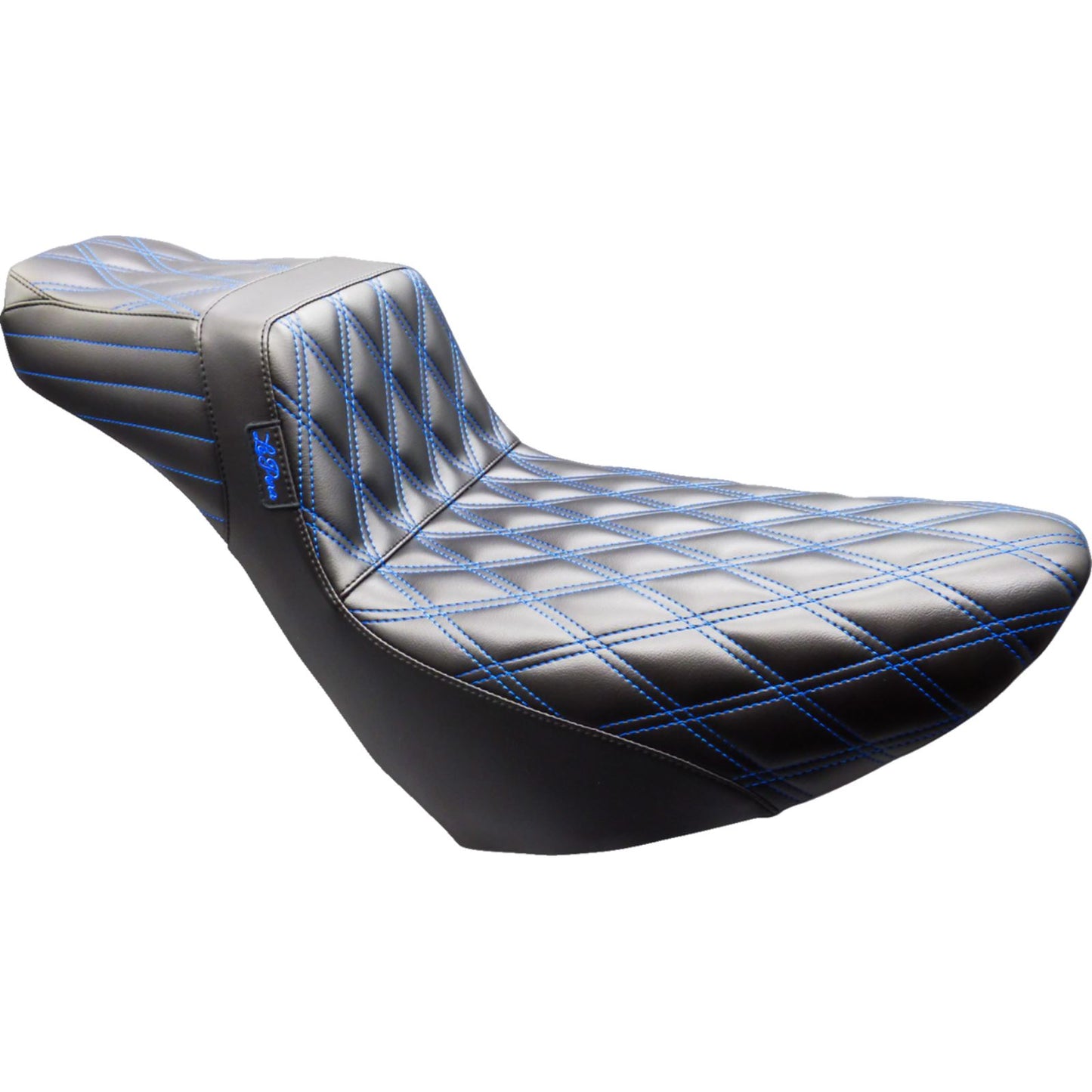 Le Pera Tailwhip Daddy Long Legs Seat Black/Blue Stitch - FL/FX '18-'25 [MPN: LYR-580DLDD-BE01]_1818919