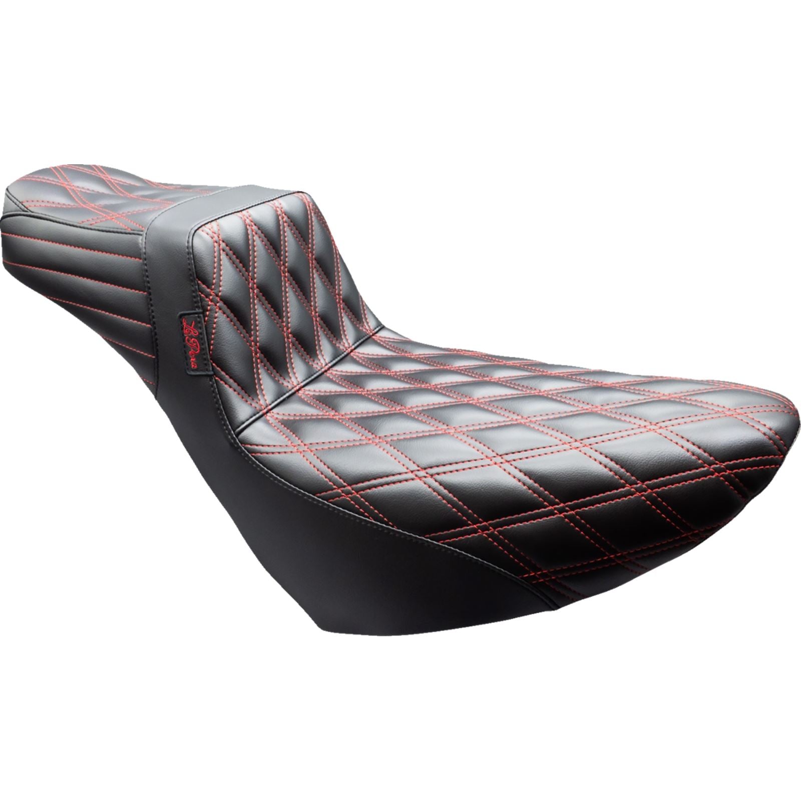 Le Pera Tailwhip Daddy Long Legs Seat - Black/Red Stitch - FL/FX '18-'25 [MPN: LYR-580DLDD-R01]_1818614