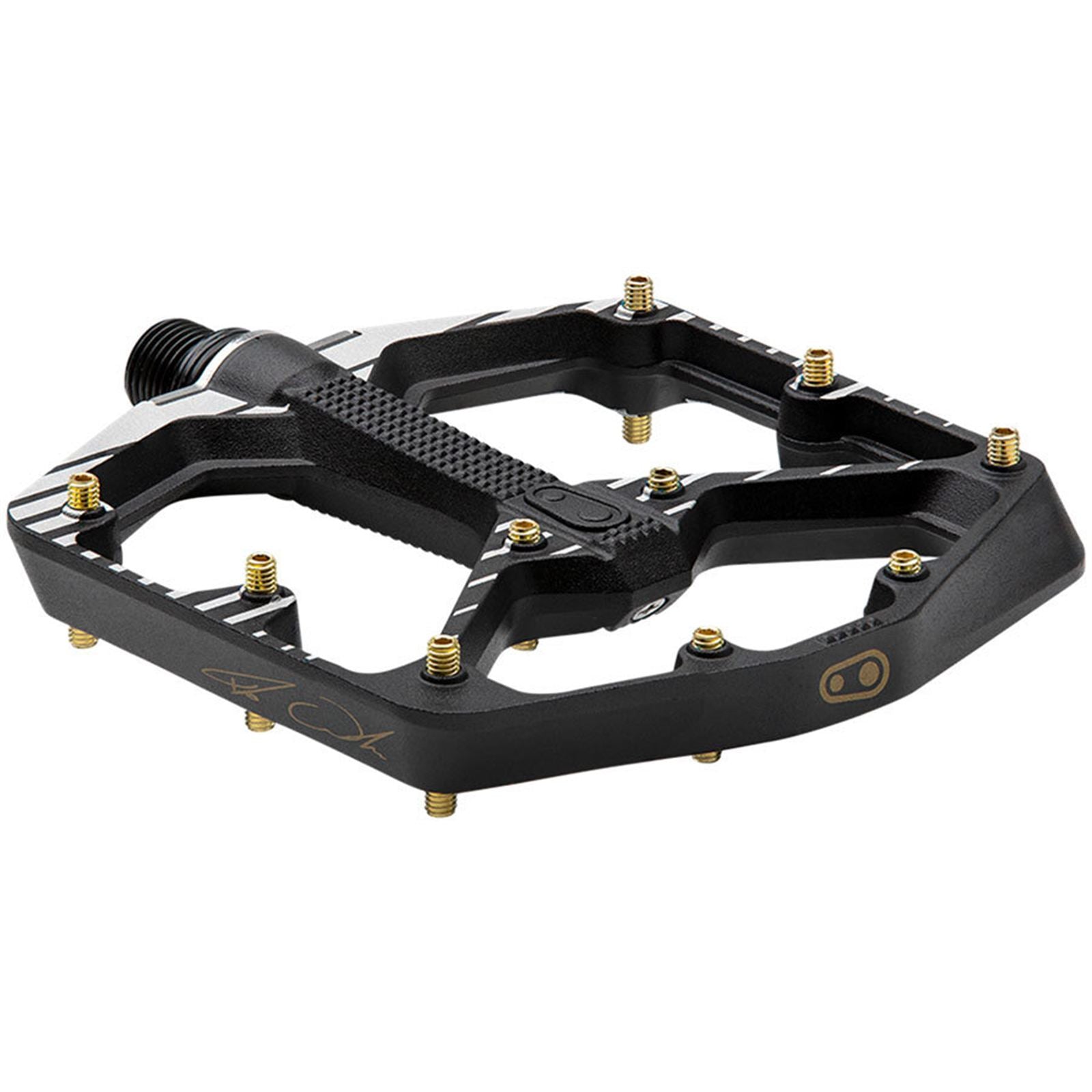 Crankbrothers Stamp 7 Fabio Wibmer Signature Edition Pedals Platform, 9/16" Black, Large [MPN: 16723]_1926252