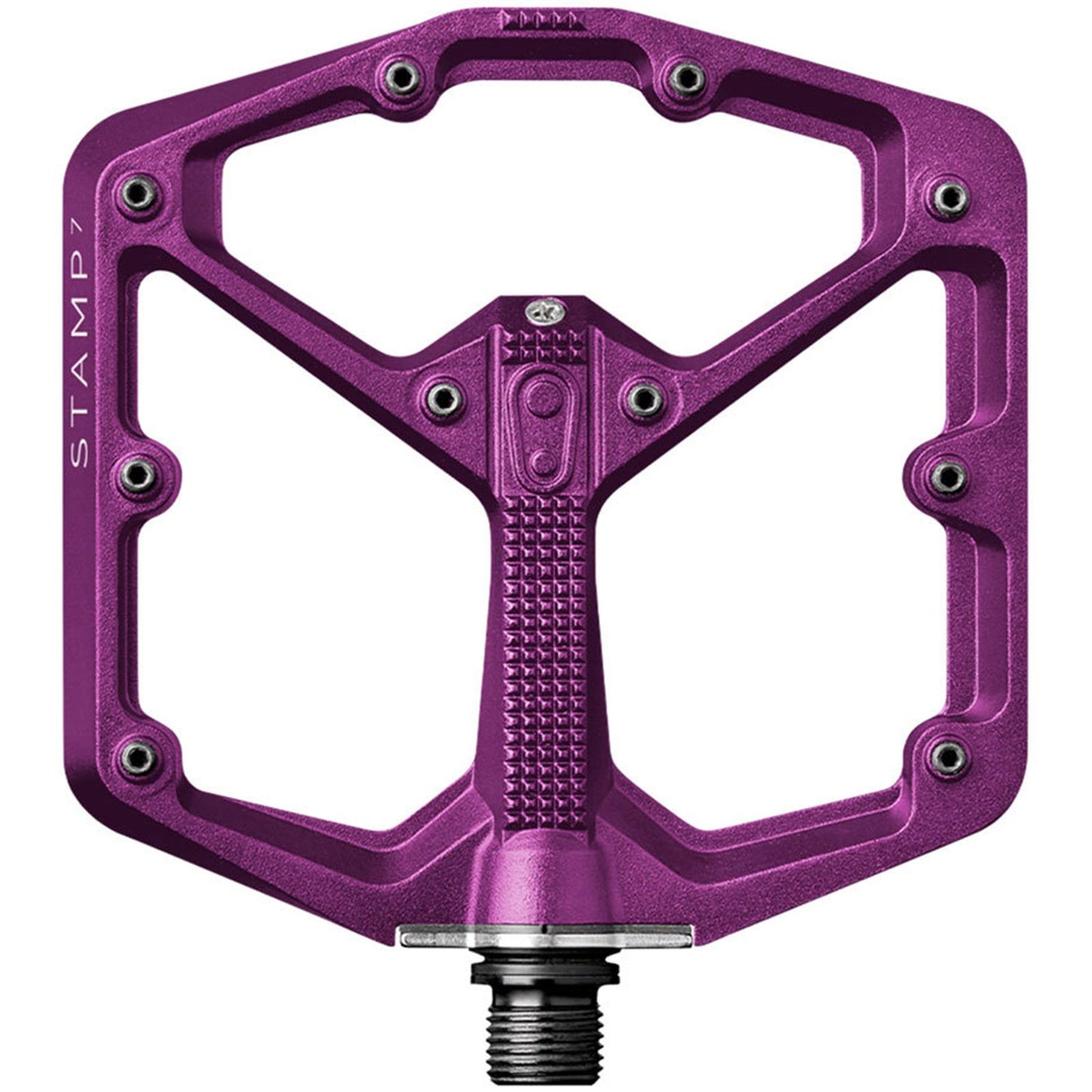 Crankbrothers Stamp 7 Pedals - Platform, Aluminum, 9/16", Purple, Large [MPN: 16278]_1953811