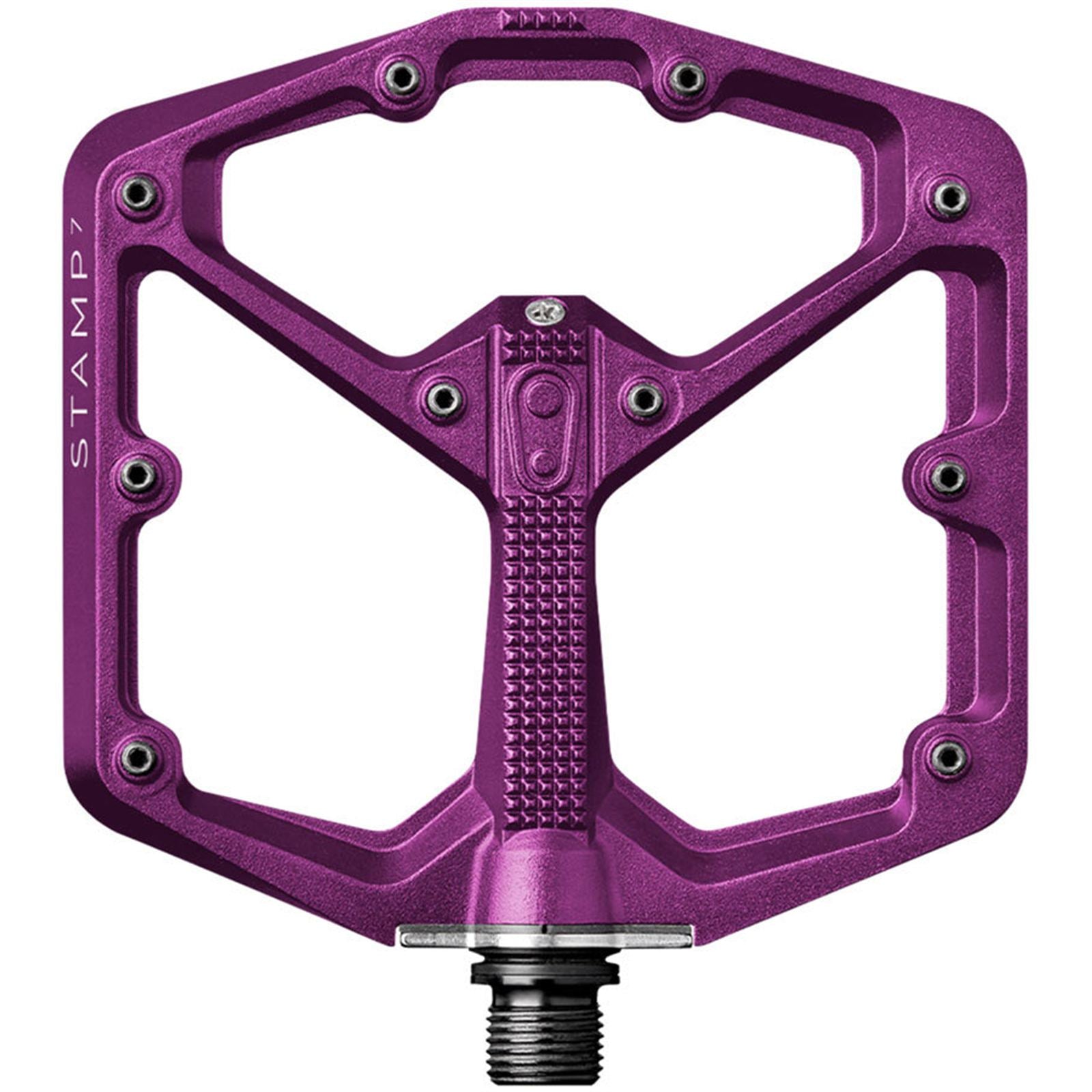 Crankbrothers Stamp 7 Pedals - Platform, Aluminum, 9/16", Purple, Large [MPN: 16278]_1953811