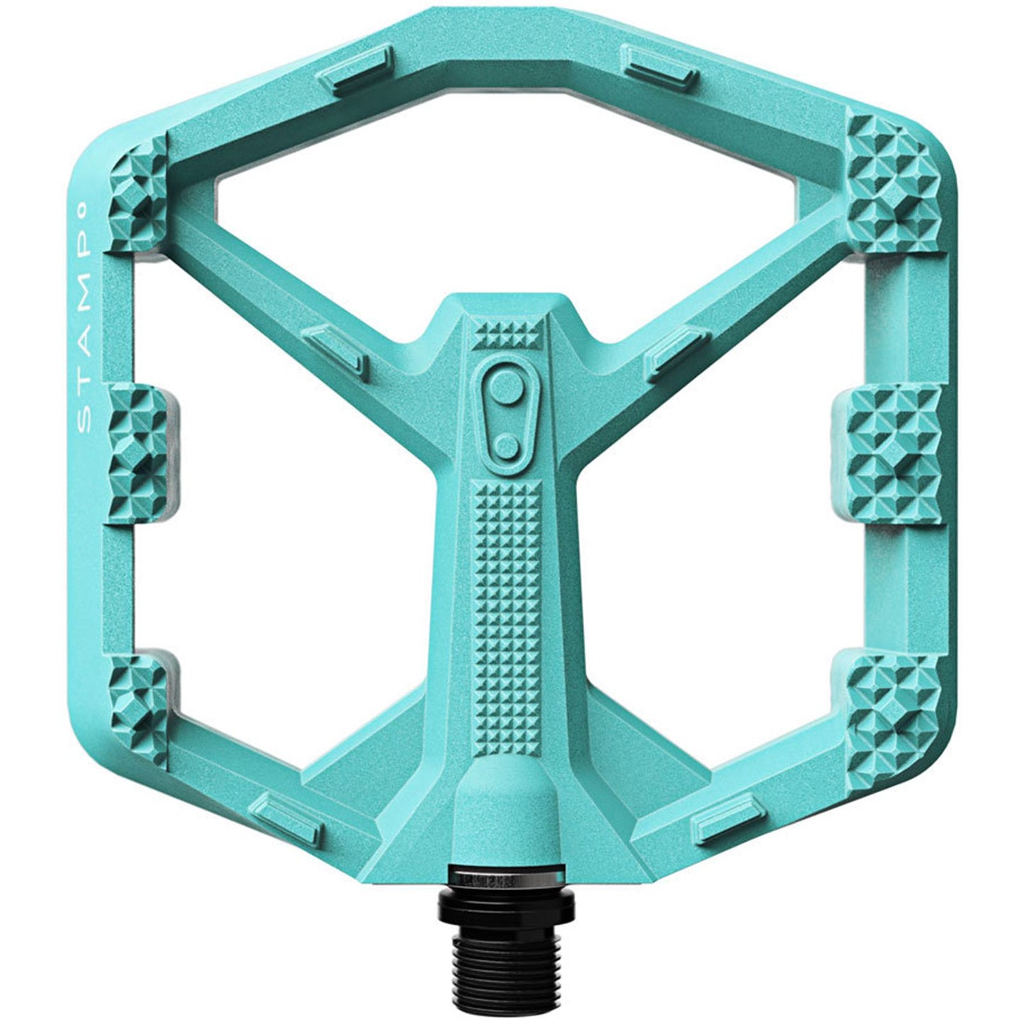 Crankbrothers Stamp 0 Pedals - Platform, Composite, 9/16", Turquoise, Large [MPN: 17052]_1926234