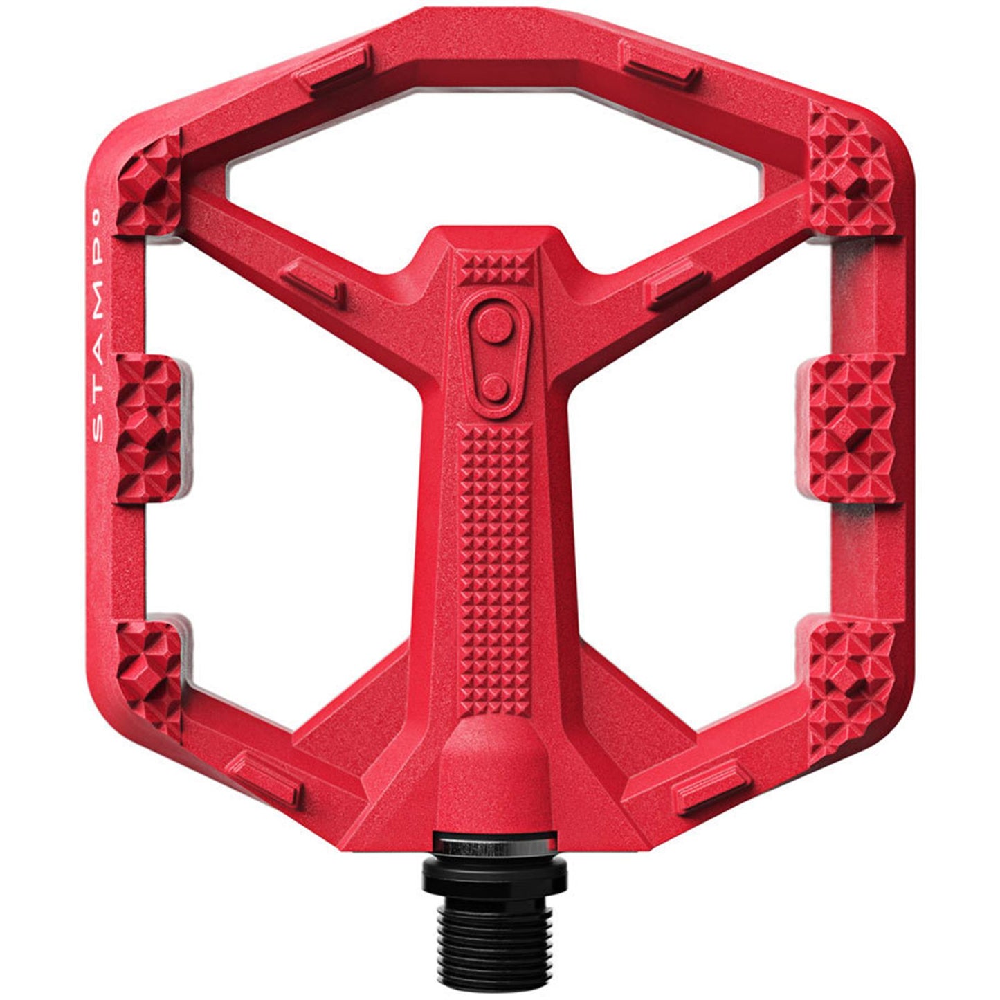 Crankbrothers Stamp 0 Pedals - Platform, Composite, 9/16", Bright Red, Small [MPN: 17057]_1926232