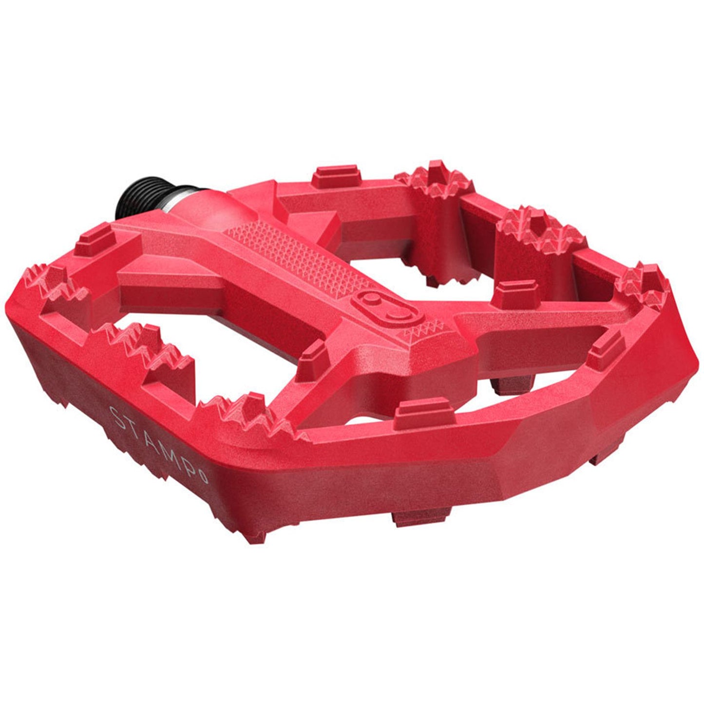 Crankbrothers Stamp 0 Pedals - Platform, Composite, 9/16", Bright Red, Small [MPN: 17057]_1926233