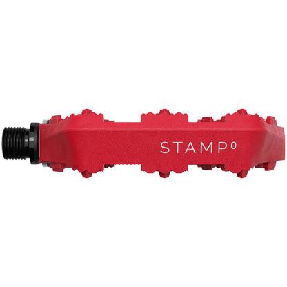 Crankbrothers Stamp 0 Pedals - Platform, Composite, 9/16", Bright Red, Small [MPN: 17057]_1926235
