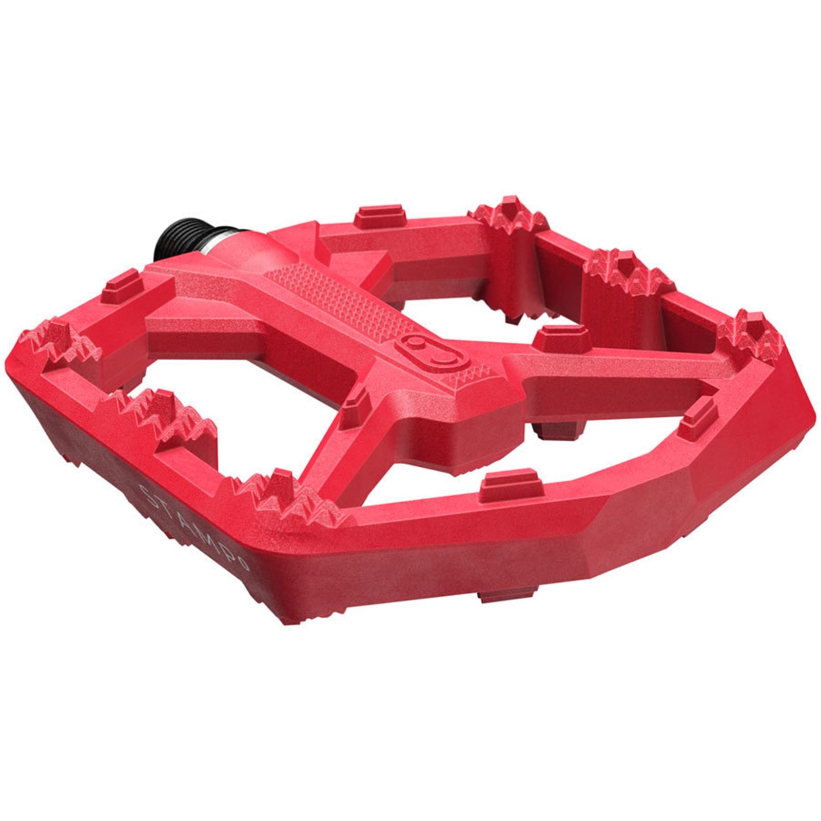 Crankbrothers Stamp 0 Pedals - Platform, Composite, 9/16", Bright Red, Large [MPN: 17056]_1926229