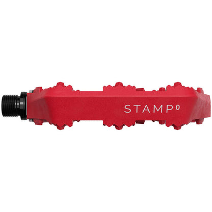 Crankbrothers Stamp 0 Pedals - Platform, Composite, 9/16", Bright Red, Large [MPN: 17056]_1926230