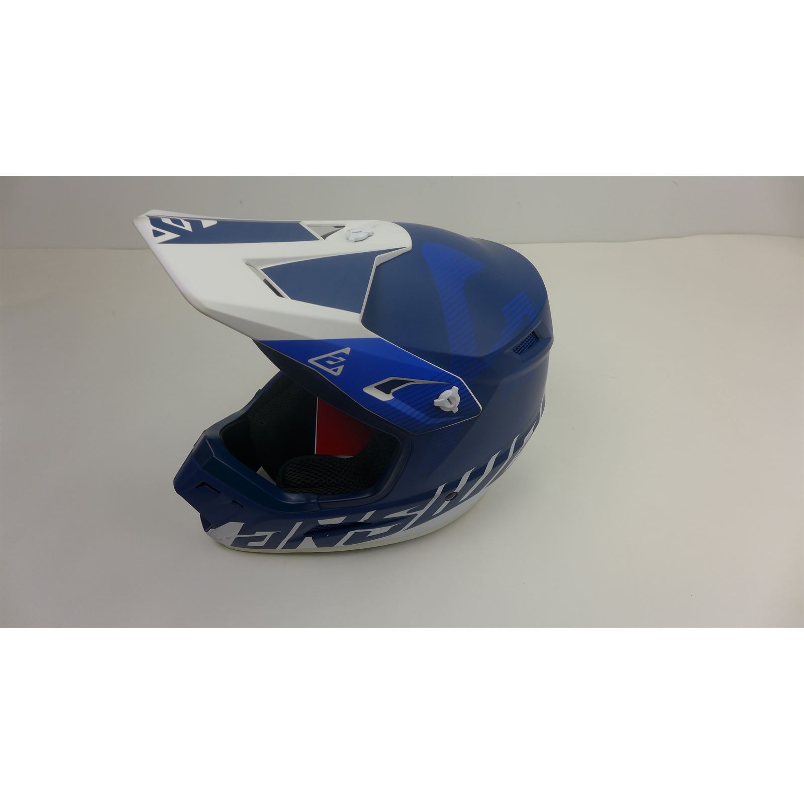 Answer Youth A23 AR1 V2 Bold Helmet Blue/White, Youth Large OPEN BOX BLEM [MPN: 447753]_1826734