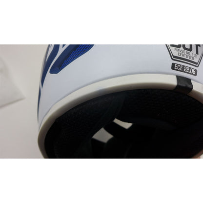 Answer Youth A23 AR1 V2 Bold Helmet Blue/White, Youth Large OPEN BOX BLEM [MPN: 447753]_1826729