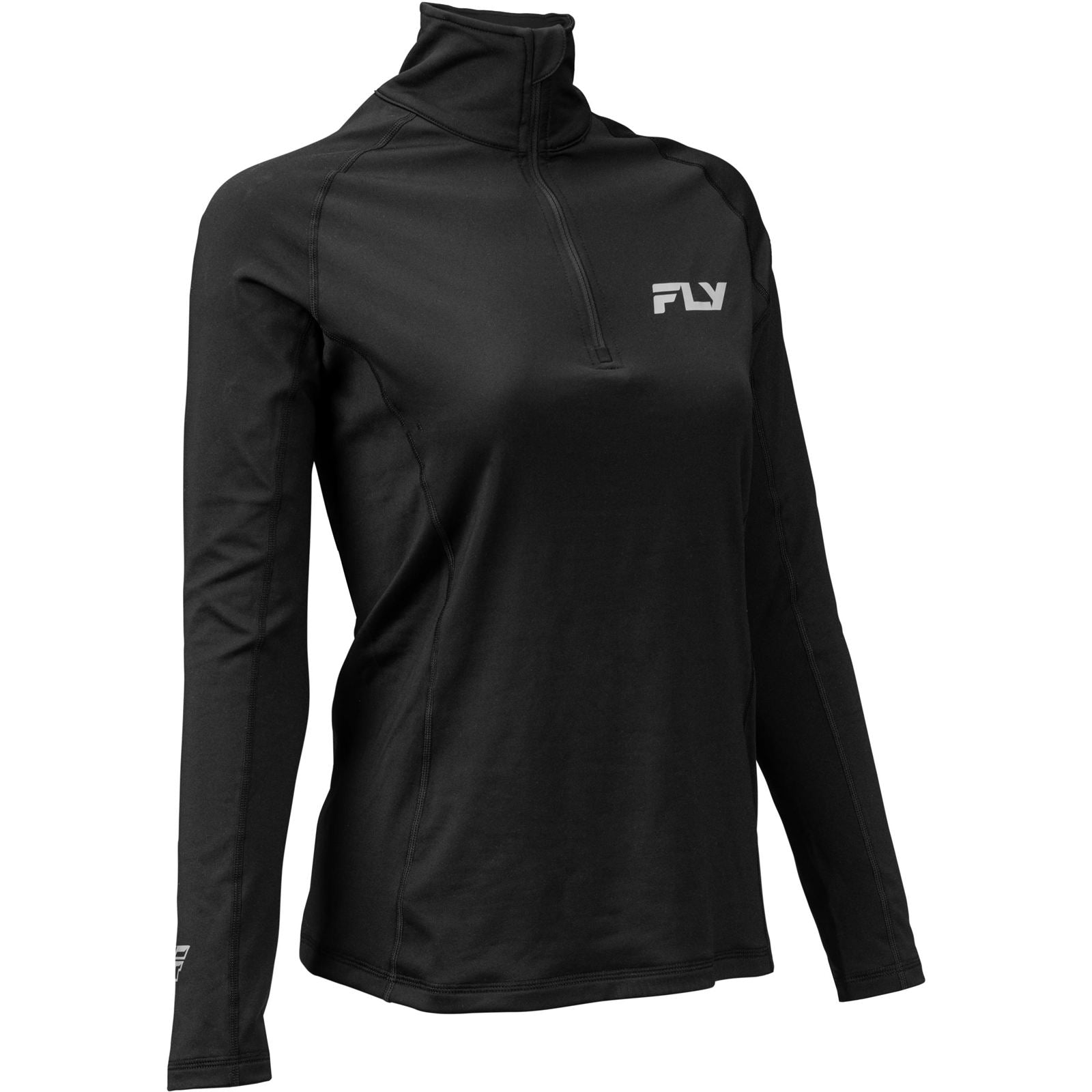 FLY Racing Women's Heavyweight Baselayer 3/4-Zip - Black_2082747