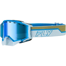 Fly Racing Zone Elite Snow Goggles Blue/Light Grey with Dark Blue Mirror/Amber Lens [MPN: 37-4112]_1827019