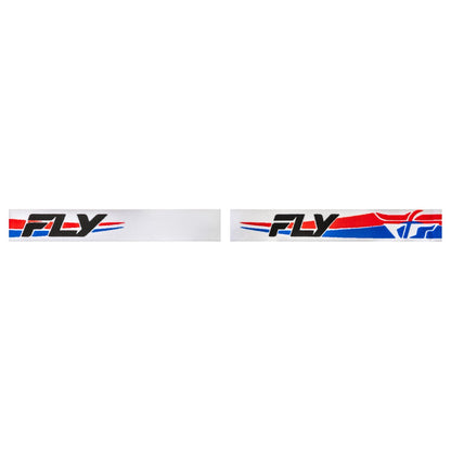 Fly Racing Focus Snow Goggles - White/Red/Blue with Dark Blue Mirror/Smoke Lens [MPN: 37-50087]_1827937