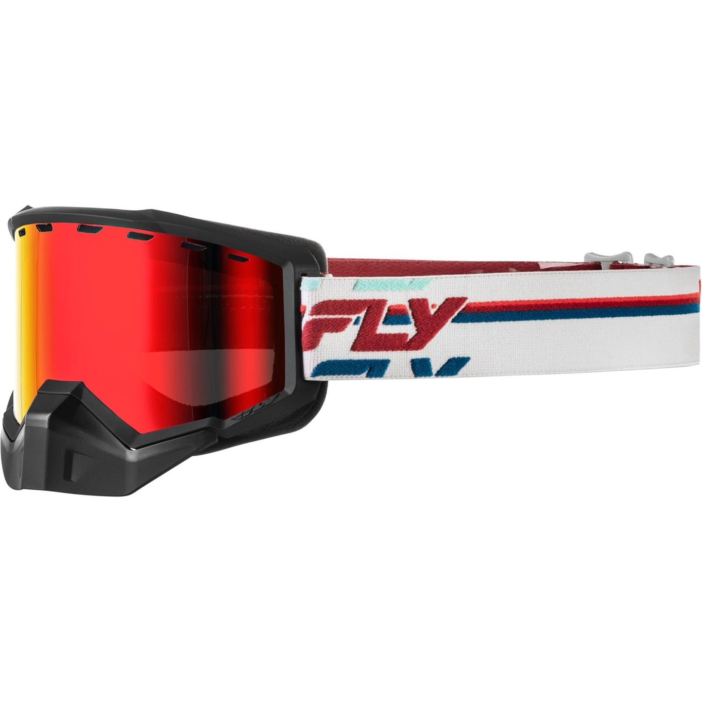 Fly Racing Focus Snow Goggles - Red/White with Smoke/Dark Blue Lens [MPN: 37-50089]_1827885