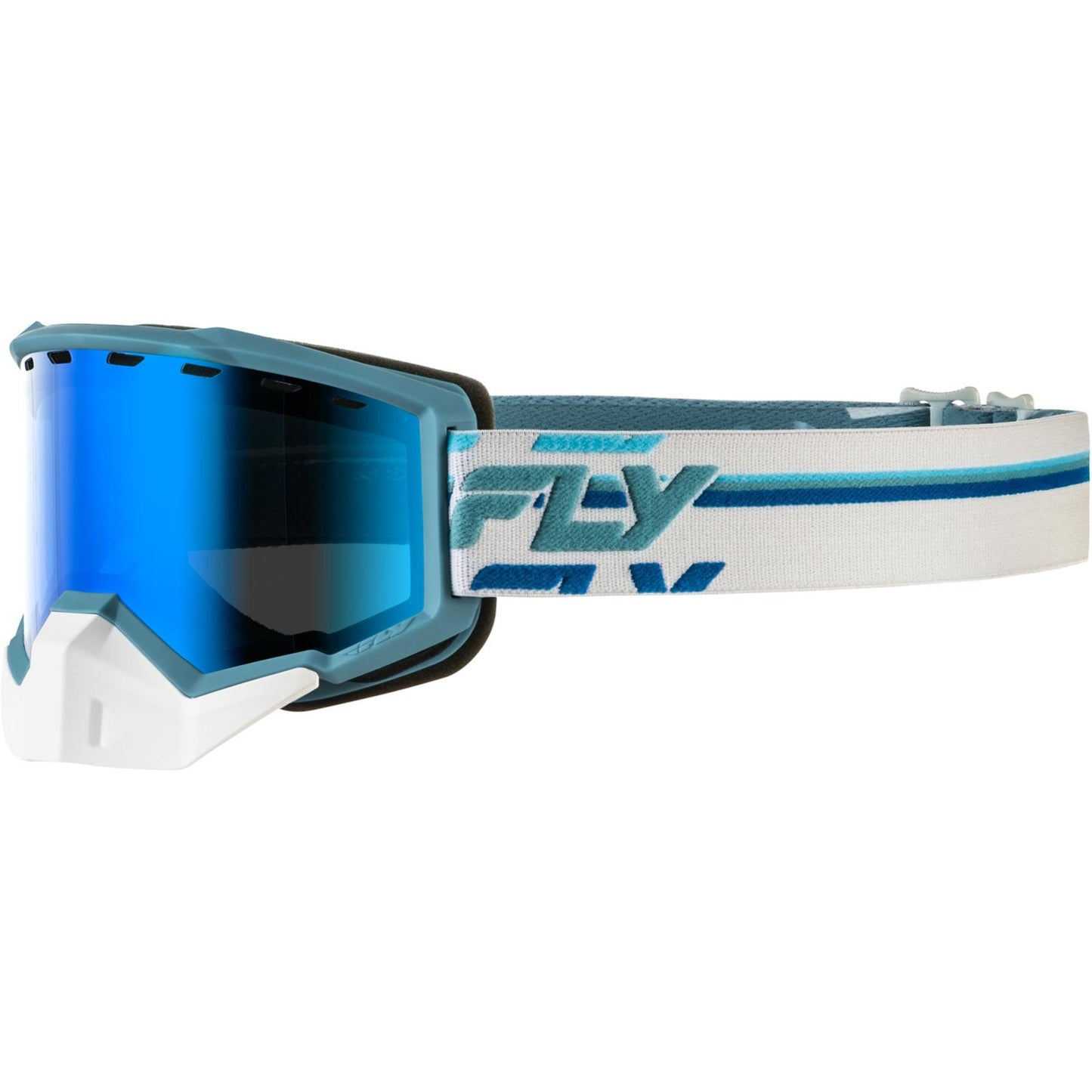 Fly Racing Focus Snow Goggles - White/Blue with Blue Mirror/Blue Lens [MPN: 37-50090]_1827821