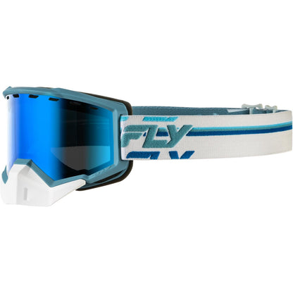 Fly Racing Focus Snow Goggles - White/Blue with Blue Mirror/Blue Lens [MPN: 37-50090]_1827821