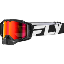 Fly Racing Zone Snow Goggles - Black/White with Red Mirror/Amber Lens [MPN: 37-50284]_1827332