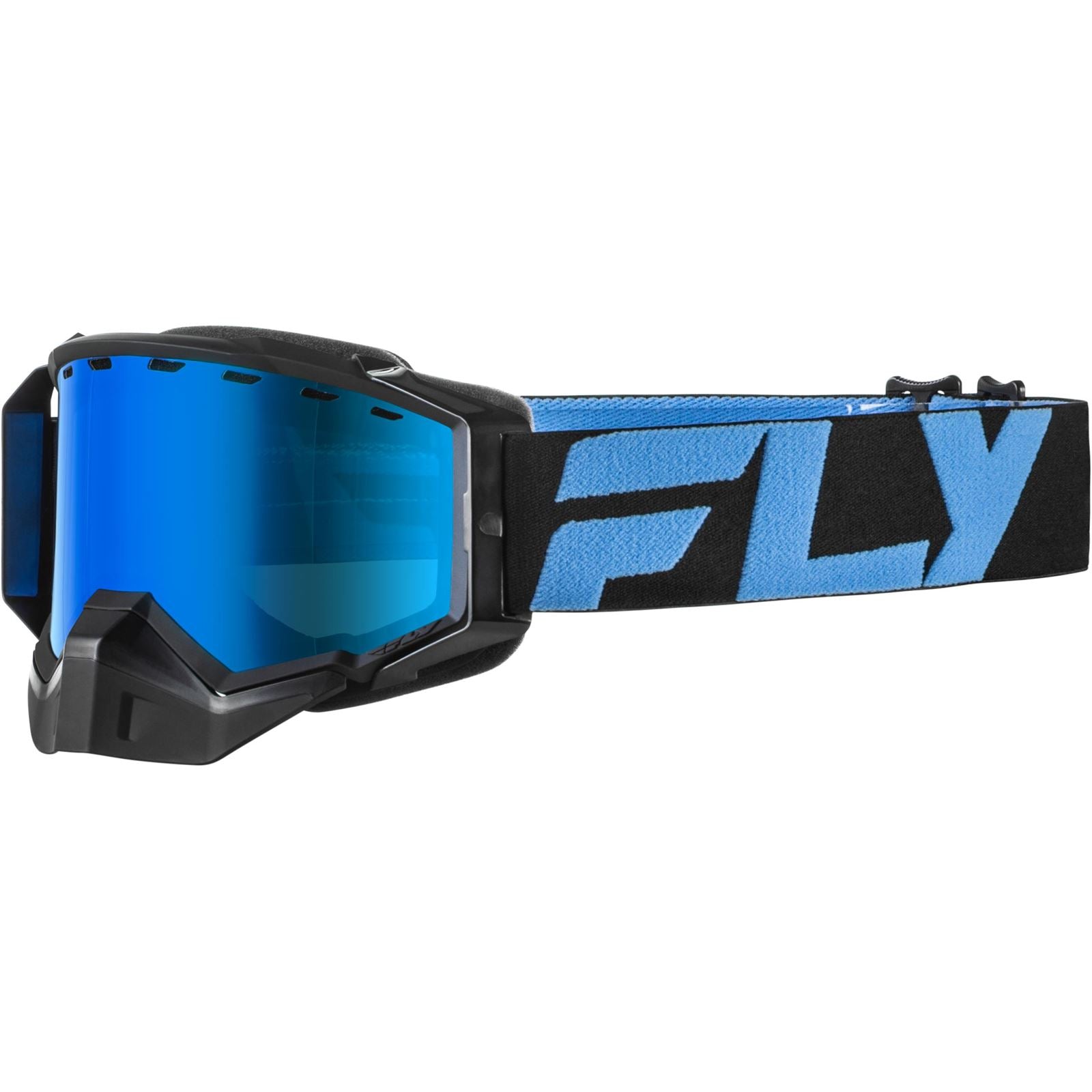 Fly Racing Zone Snow Goggles - Black/Blue with Sky Blue Mirror/Blue Lens [MPN: 37-50385]_1827494