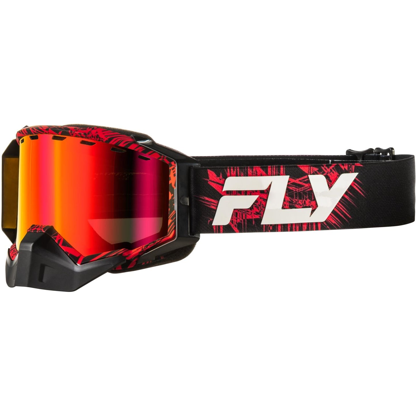 Fly Racing Zone Snow Goggles - Red/Black with Red Mirror/Amber Lens [MPN: 37-50387]_1827831