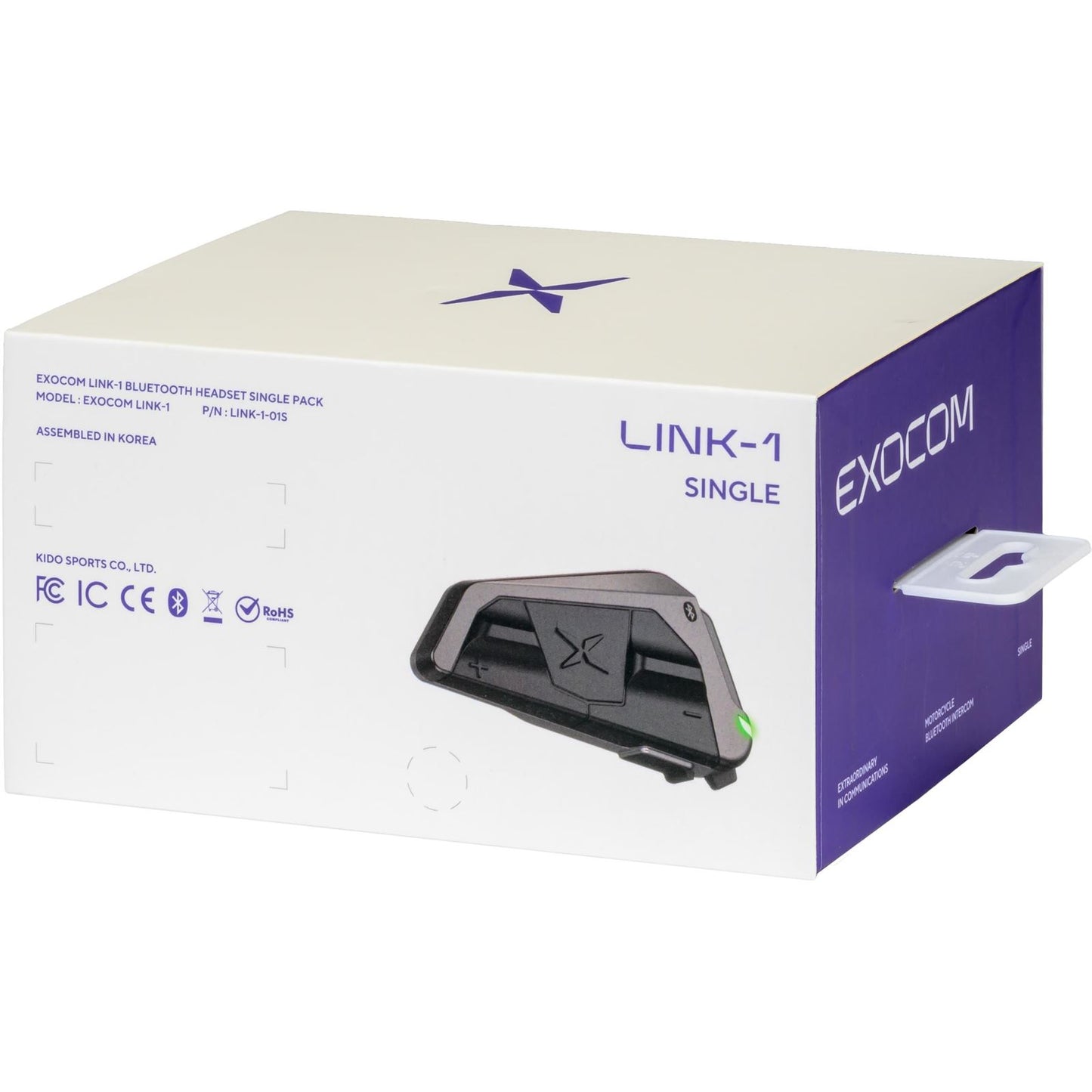 EXOCOM Link-1 Bluetooth Communicator - Single Pack [MPN: EC-LINK1-S]_1827222