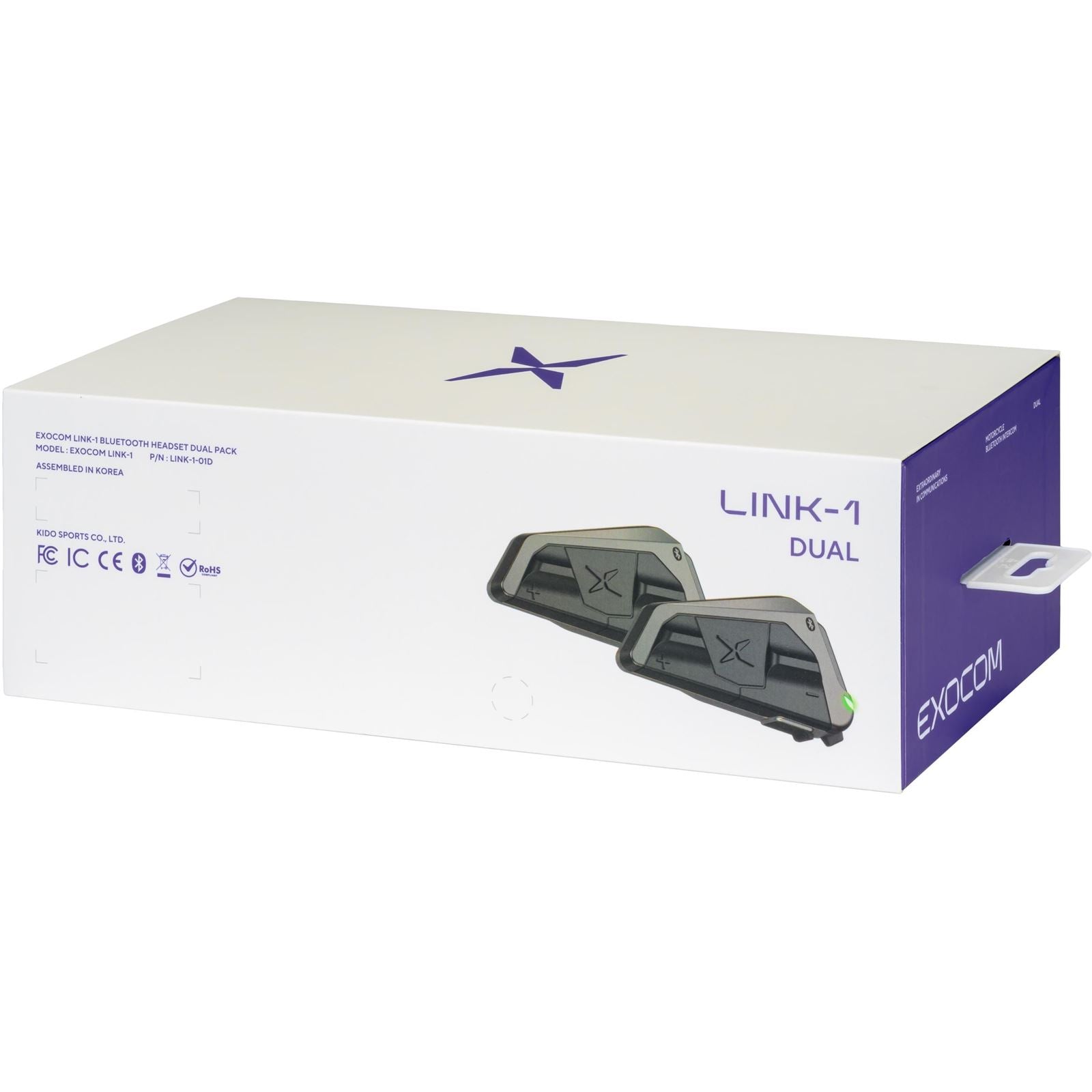 EXOCOM Link-1 Bluetooth Communicator - Dual Pack [MPN: EC-LINK1-D]_1827496