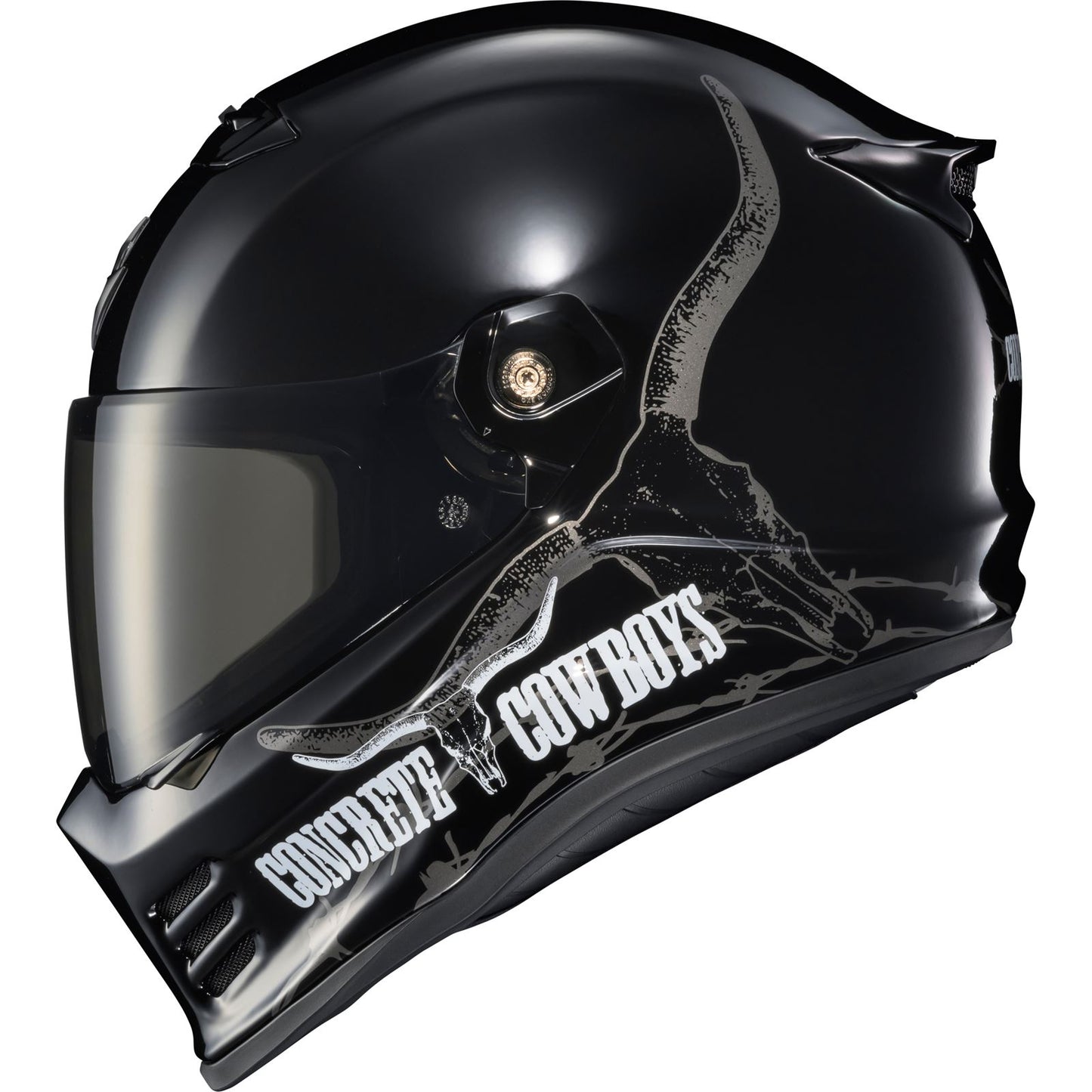 ScorpionEXO Covert FX Full Face Helmet - Concrete Cowboys - Gloss Black_1827725