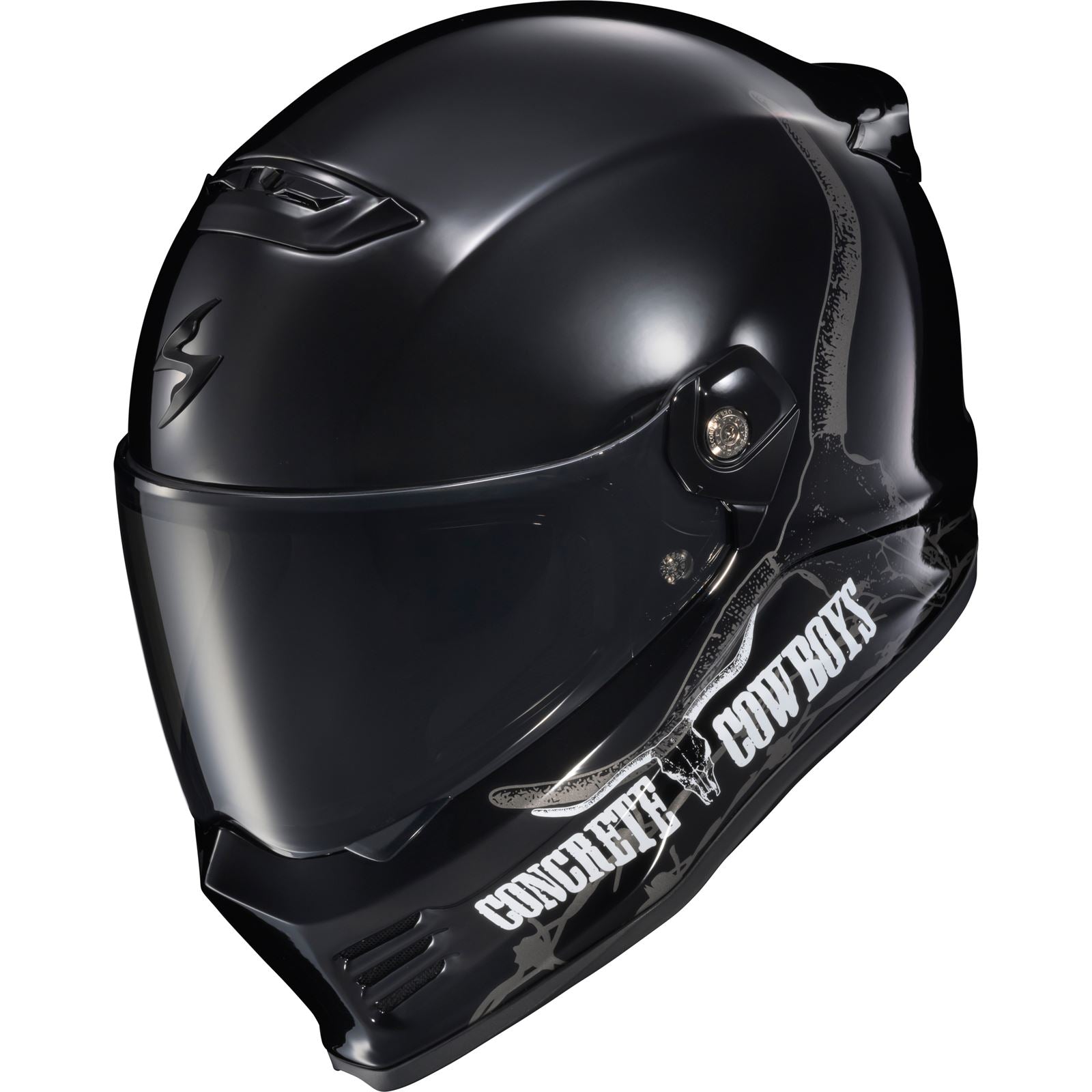 ScorpionEXO Covert FX Full Face Helmet - Concrete Cowboys - Gloss Black_1827902