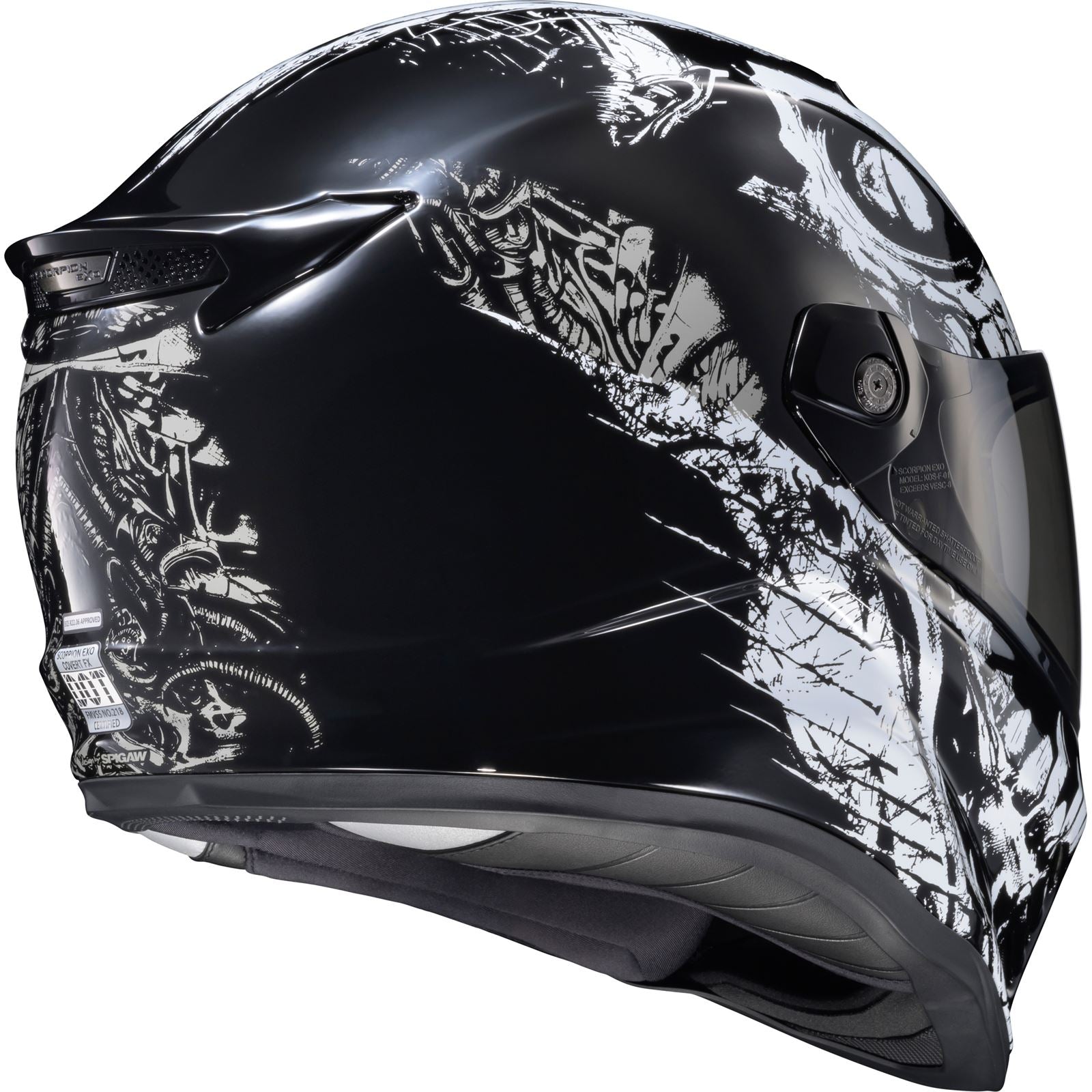 ScorpionEXO Covert FX Full Face Helmet - Caiman - Gloss Black_1827627