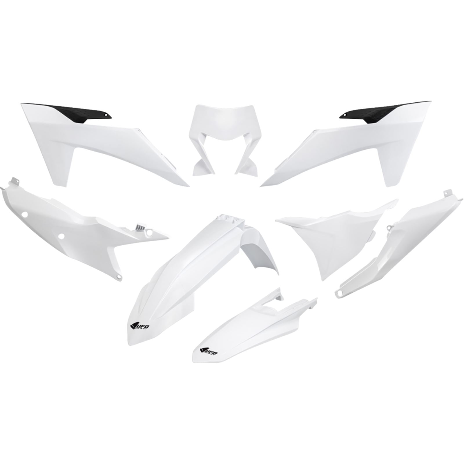UFO Plastics Body Kit - White/Black for KTM SX '25-'26 [MPN: KTKIT535@042]_1826425
