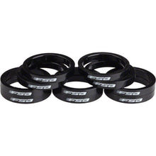 Full Speed Ahead Polycarbonate Headset Spacers 1 1/8" x 5mm 10 pcs Black [MPN: 160-3501B]_1924420