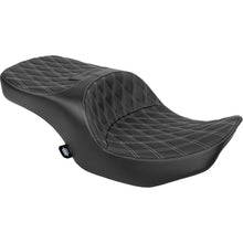Drag Specialties Forward Position Frdm Seat Vinyl Silver Diamond Stitch FLH/FLT '23-'25 [MPN: 0801-2168]_1828234