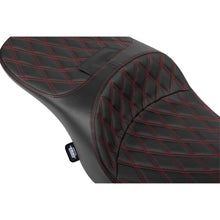 Drag Specialties Forward Position Seat Vinyl Red Double Diamond Stitch FLH/FLT '23-'25 [MPN: 0801-2170]_1828288