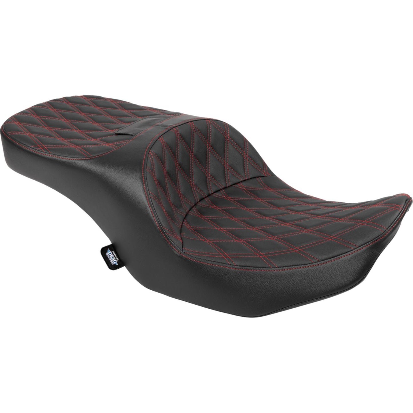 Drag Specialties Forward Position Seat Vinyl Red Double Diamond Stitch FLH/FLT '23-'25 [MPN: 0801-2170]_1828432