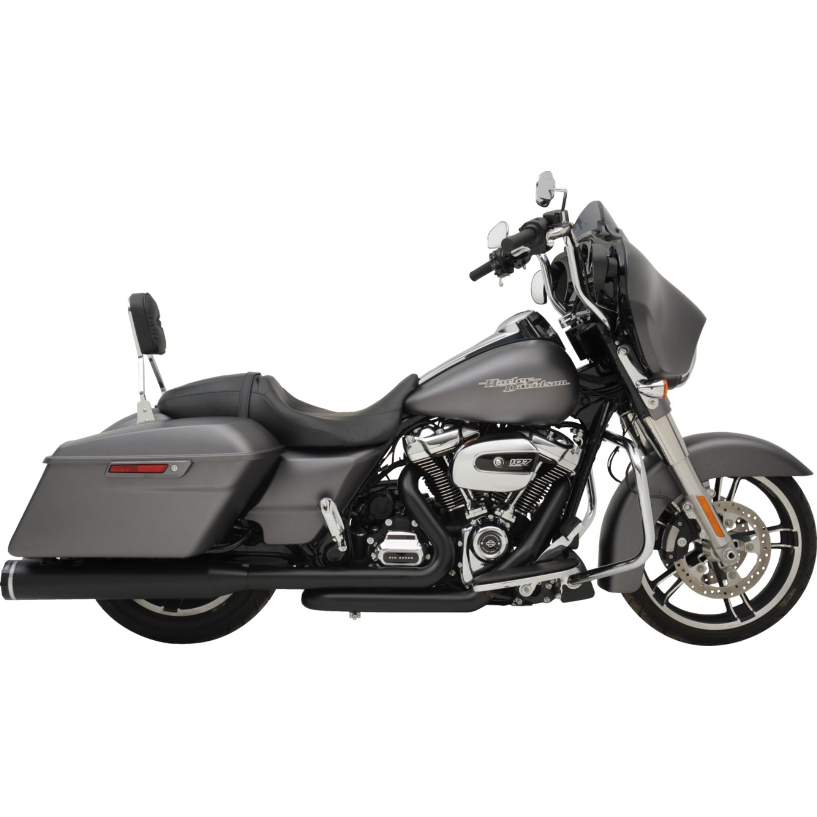 Khrome Werks 2-into-1-into-2 Dominator-SR Exhaust System - Black for M8 Touring [MPN: 200810A-SR]_1828208