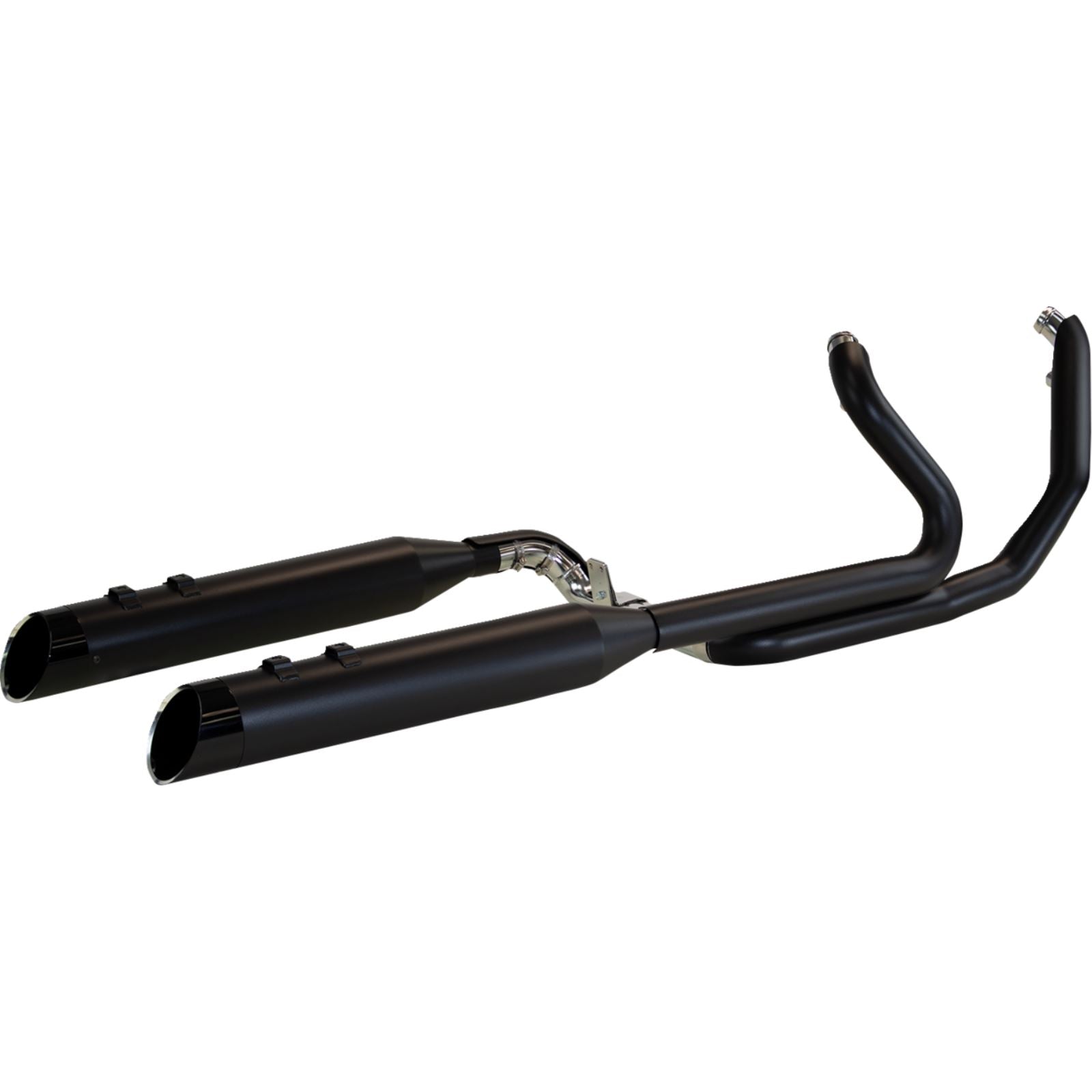 Khrome Werks 2-into-1-into-2 Dominator-SR Exhaust System - Black for M8 Touring [MPN: 200810A-SR]_1828211