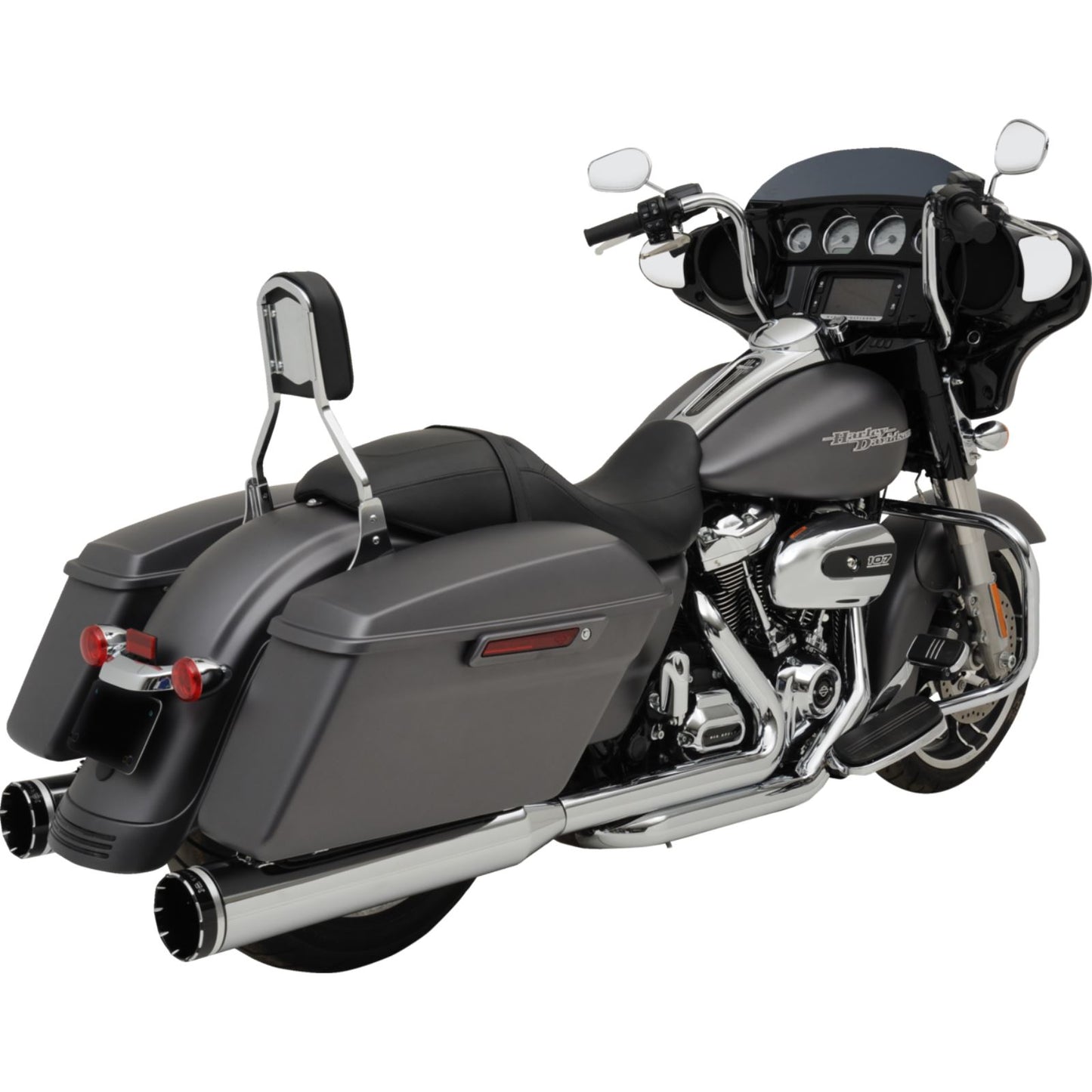 Khrome Werks 2-into-1-into-2 Dominator-SR Exhaust System - Chrome for M8 Touring [MPN: 200400A-SR]_1828346