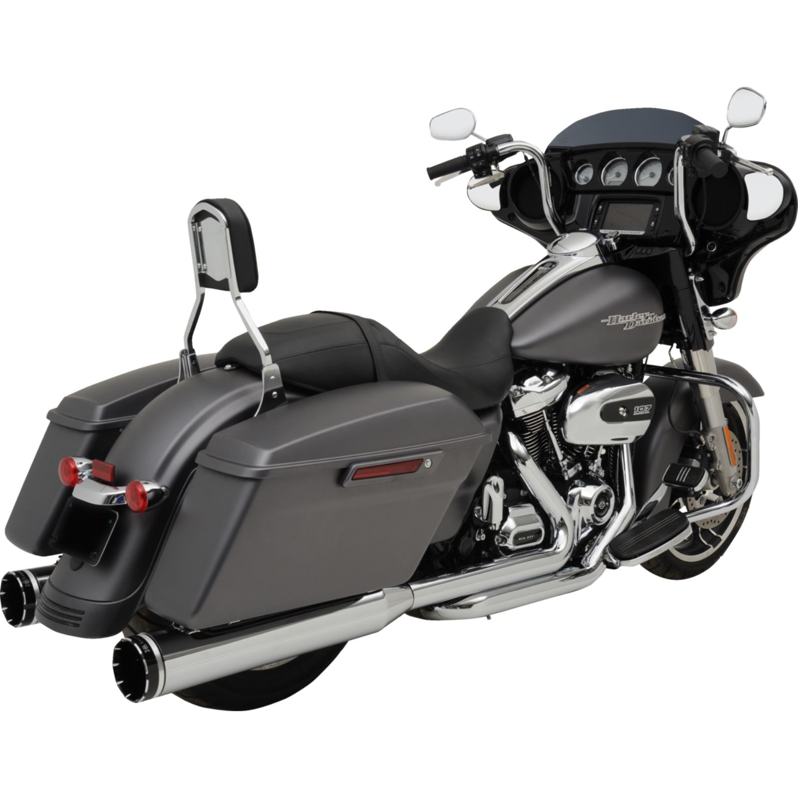 Khrome Werks 2-into-1-into-2 Dominator-SR Exhaust System - Chrome for M8 Touring [MPN: 200400A-SR]_1828346
