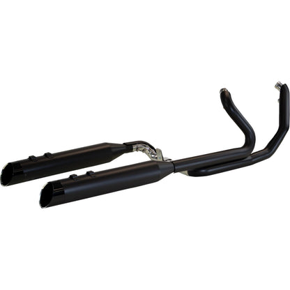 Khrome Werks 2-into-1-into-2 Dominator-SR Exhaust System Black for Twin Cam Touring [MPN: 200830-SR]_1828212