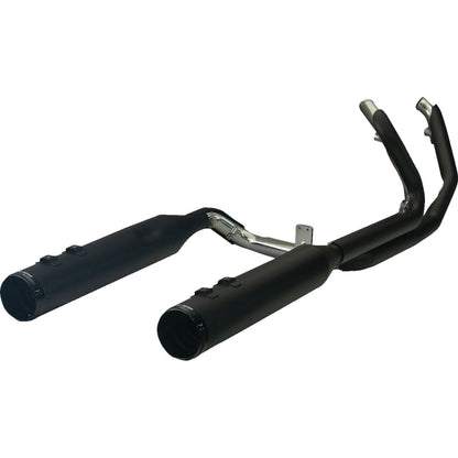 Khrome Werks 2-into-1-into-2 Dominator-SR Exhaust System Black for Twin Cam Touring [MPN: 200830-SR]_1828324
