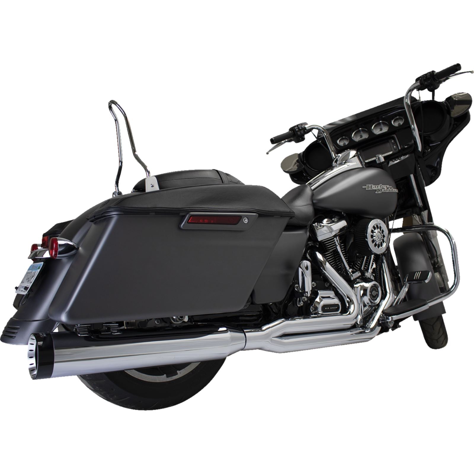 Khrome Werks 2-into-1 Outlaw-SR Exhaust System - Chrome for M8 Touring [MPN: 200770-SR]_1828345