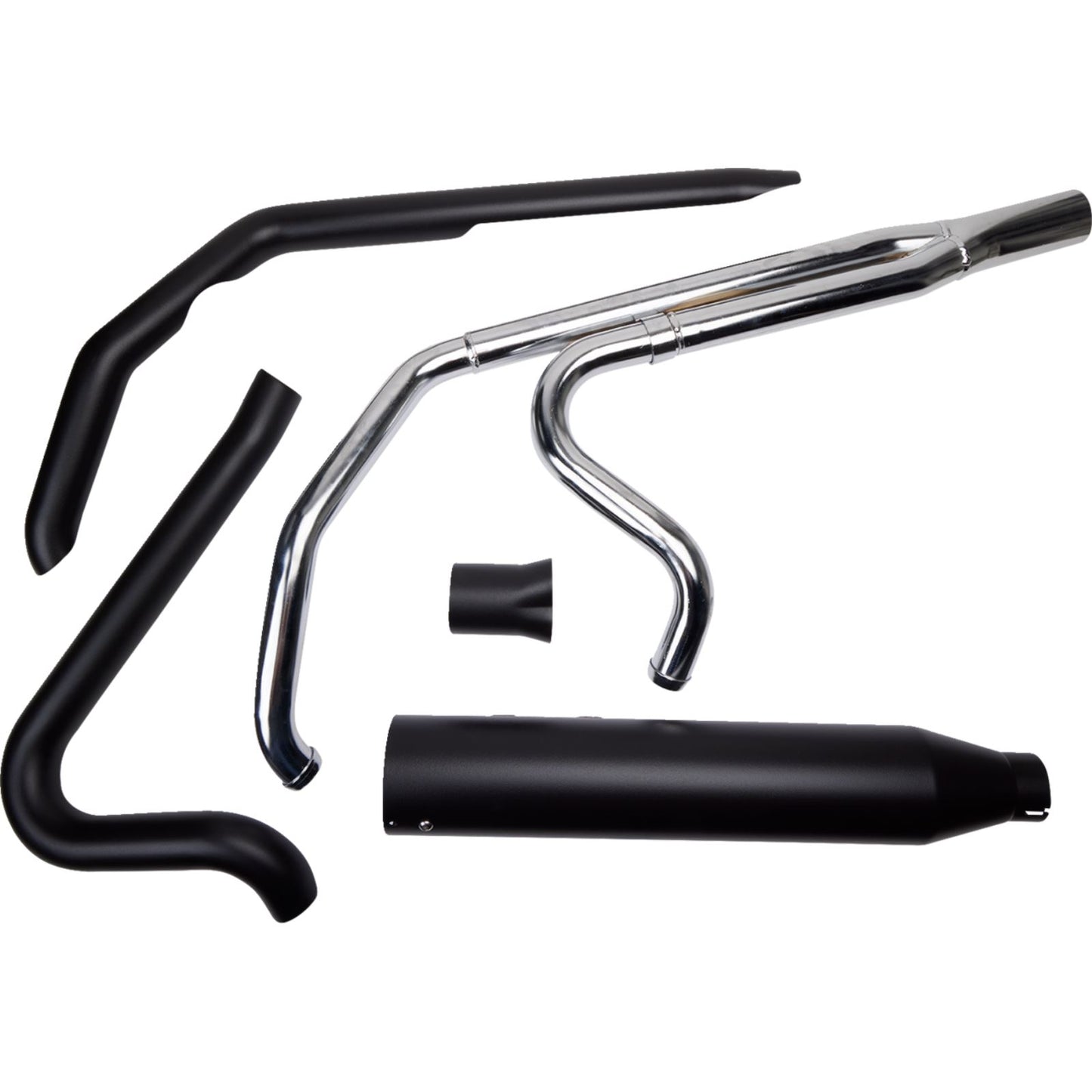 Khrome Werks 2-into-1 Outlaw-SR Exhaust System - Black for Twin Cam Touring [MPN: 200785-SR]_1828215