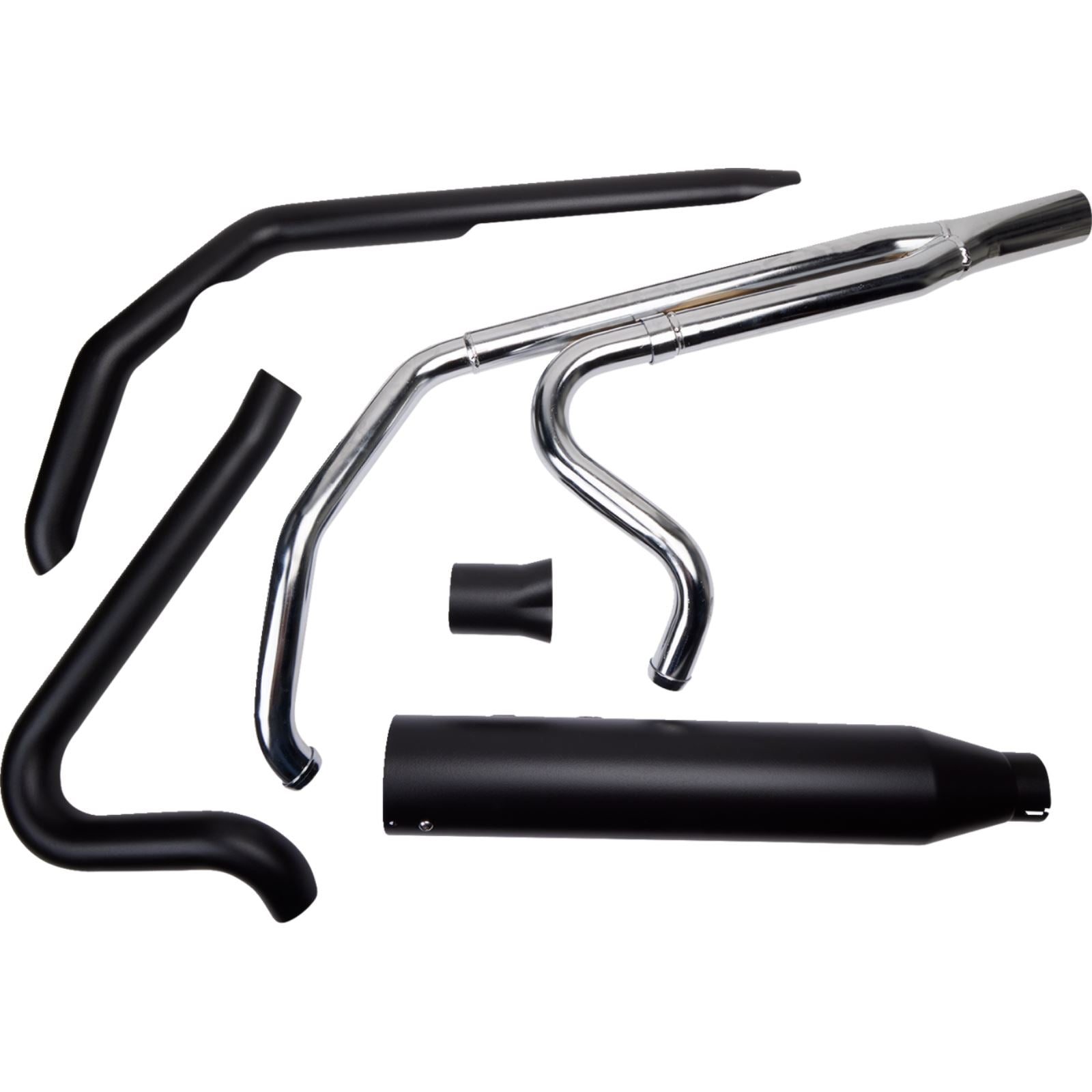 Khrome Werks 2-into-1 Outlaw-SR Exhaust System - Black for Twin Cam Touring [MPN: 200785-SR]_1828215