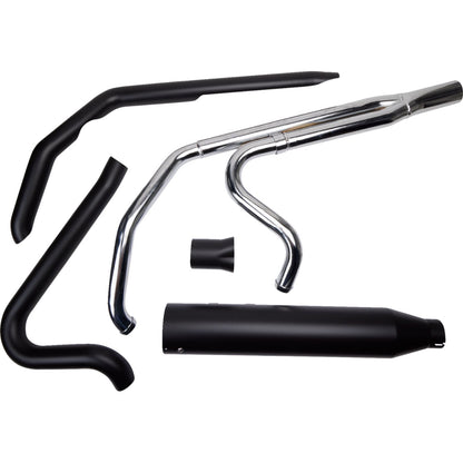 Khrome Werks 2-into-1 Outlaw-SR Exhaust System - Black for Twin Cam Touring [MPN: 200785-SR]_1828215