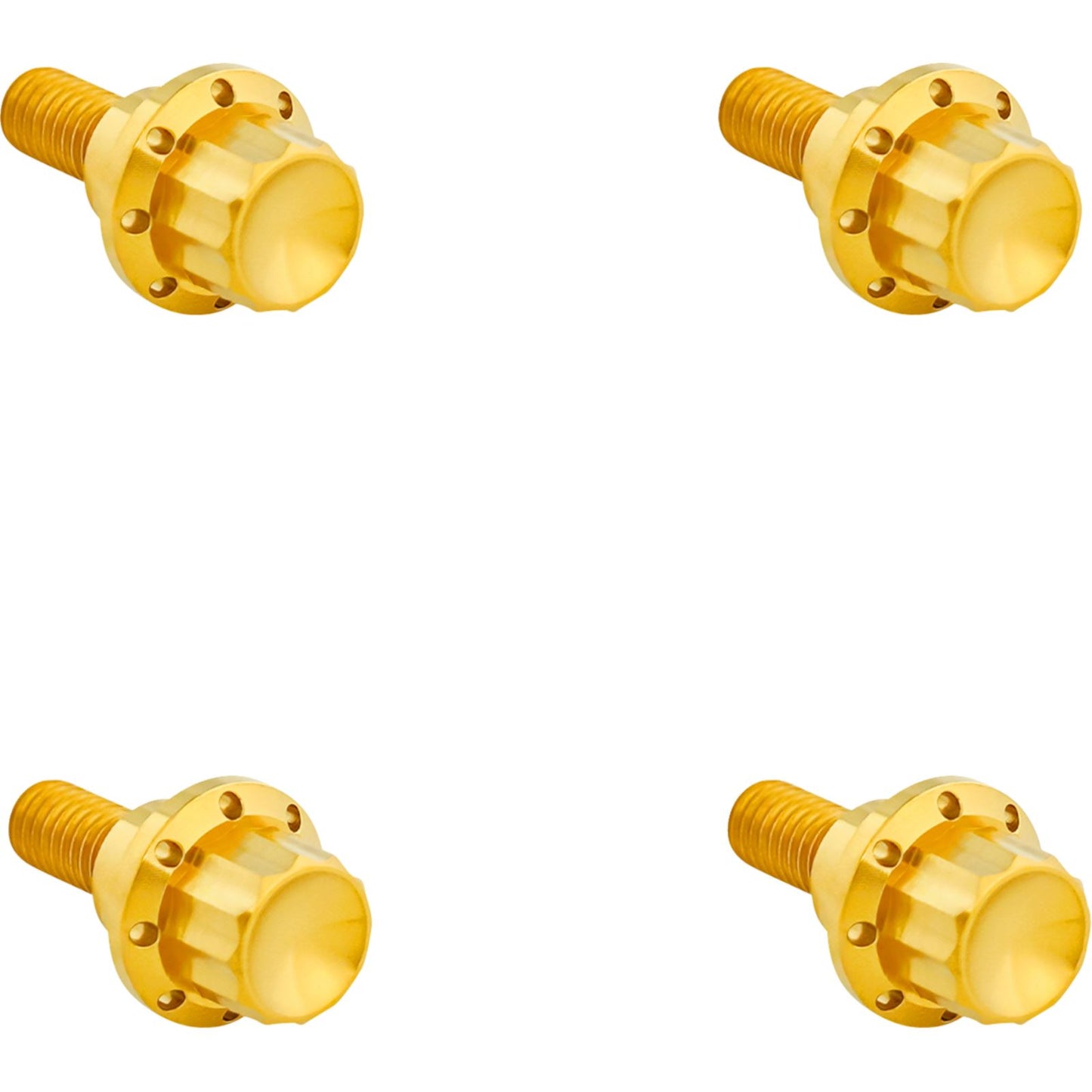 Arlen Ness Bolt Kit - Windshield - 12-Point - Titanium - Gold [MPN: 300-811]_1828355