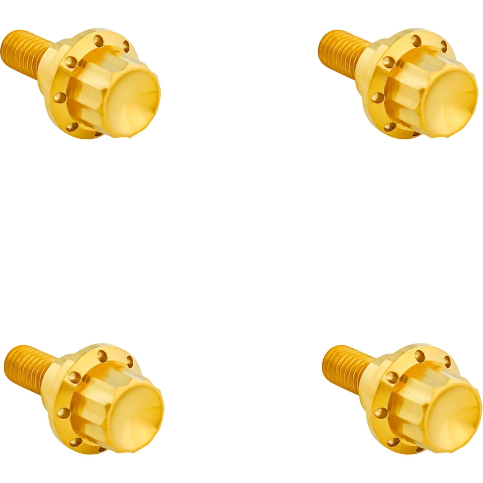 Arlen Ness Bolt Kit - Windshield - 12-Point - Titanium - Gold [MPN: 300-811]_1828355
