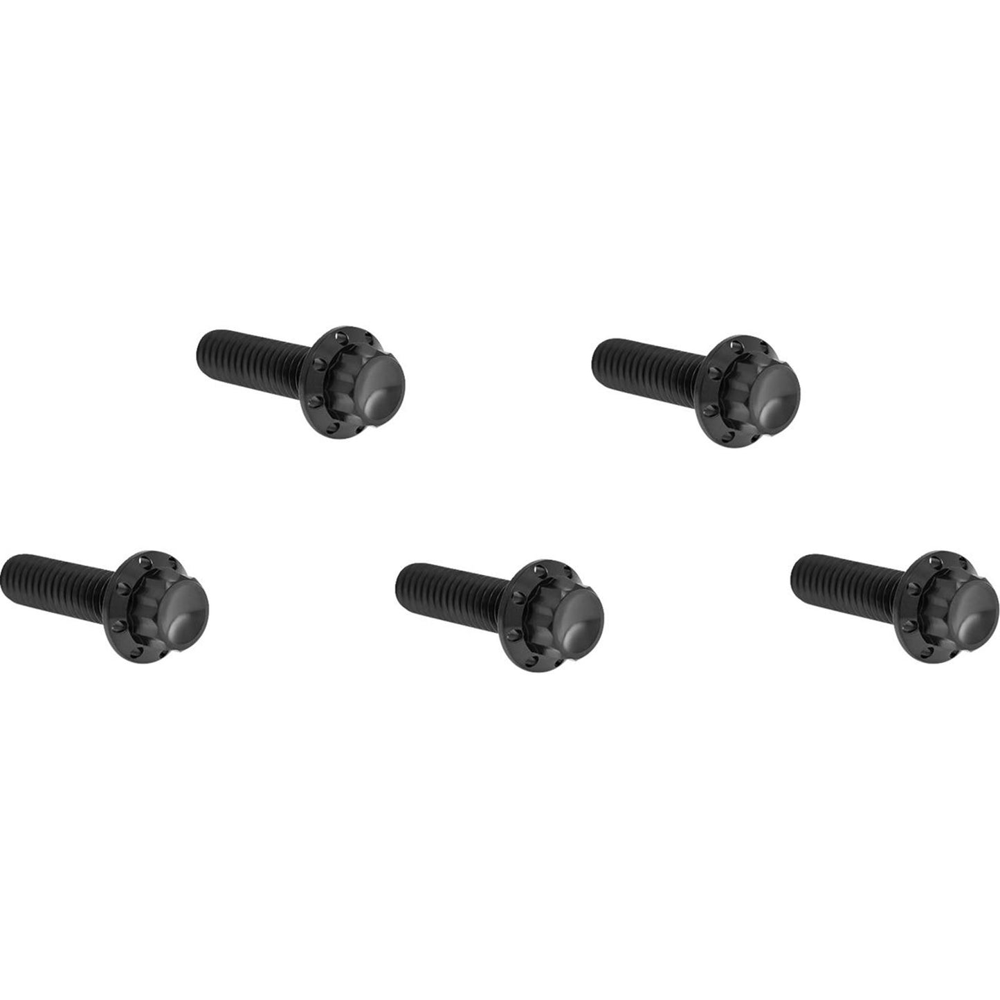 Arlen Ness Bolt Kit - Derby Cover - 12-Point - Titanium - Black [MPN: 300-924]_1842398