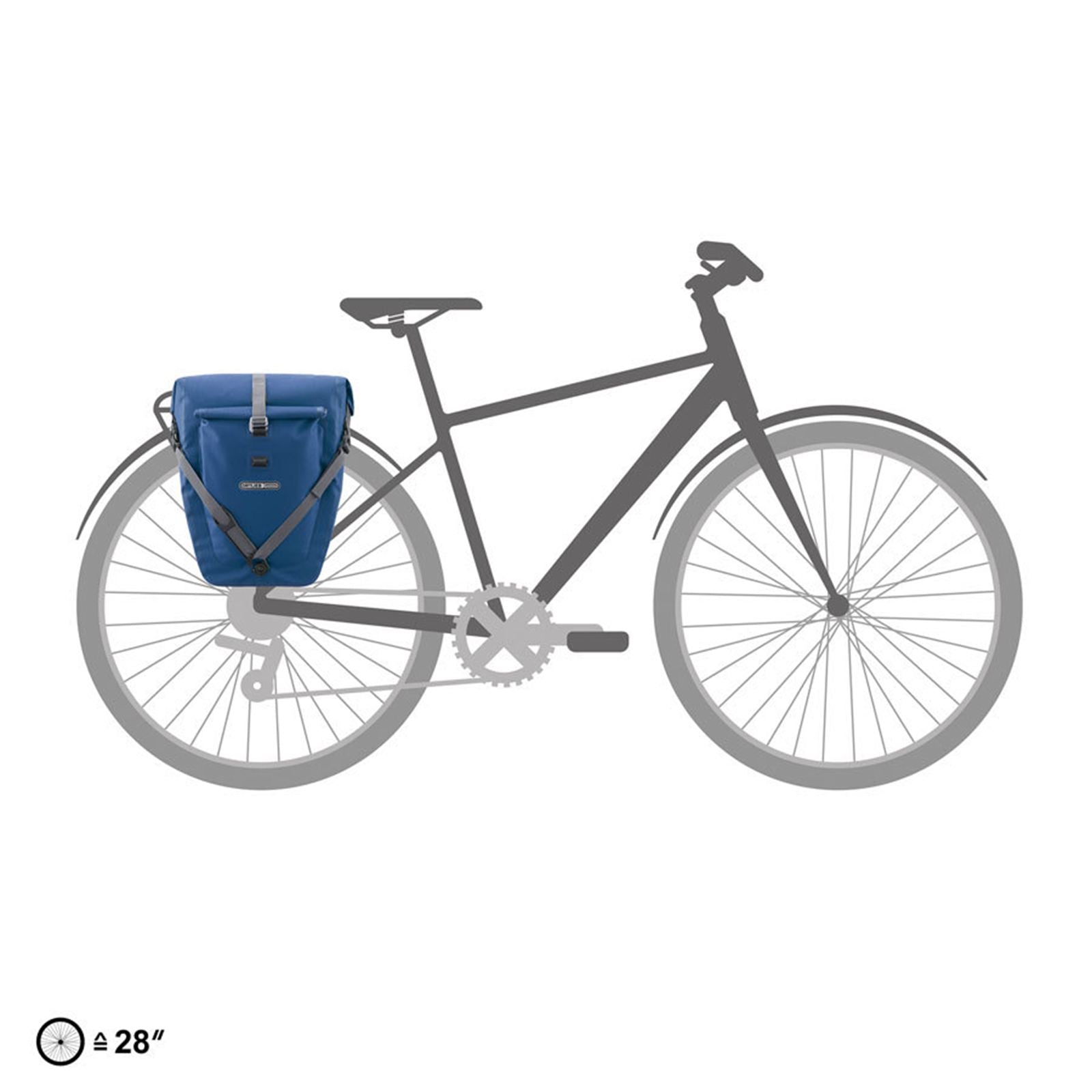 Ortlieb Back-Roller Plus Pannier - 23L - Each - Denim [MPN: F5214]_1920830