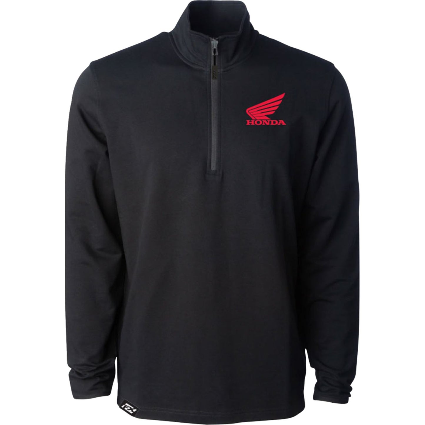 Factory Effex Honda Performance Quarter-Zip Sweatshirt - Black _1943752