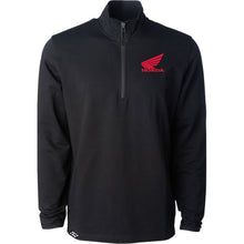 Factory Effex Honda Performance Quarter-Zip Sweatshirt - Black _1943752