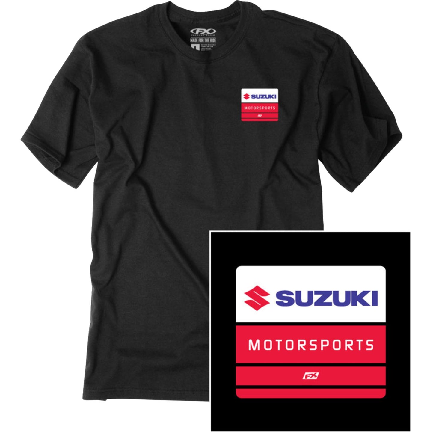 Factory Effex Suzuki Phase T-Shirt - Black_1944205